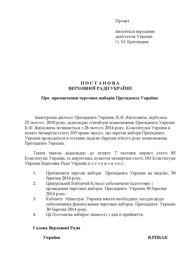 Бригинец придумал Майдану “главную цель” - устроить выборы в марте