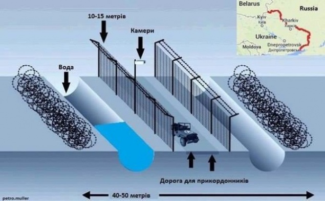 Украинцы хотят построить десятиметровый “забор” вдоль границы с Россией