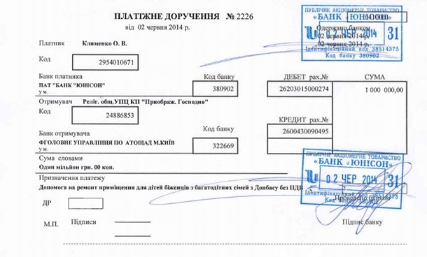 Священник-депутат потратит гуманитарный миллион от Клименко на ремонт детсада