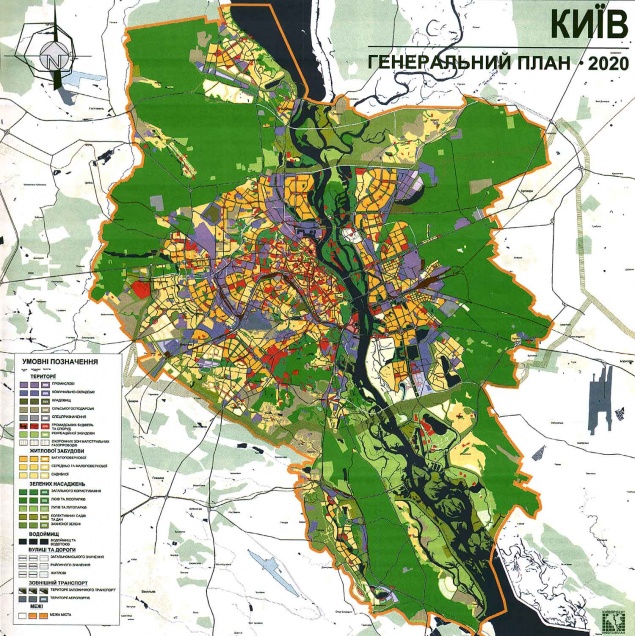 Старые генеральные планы Киева