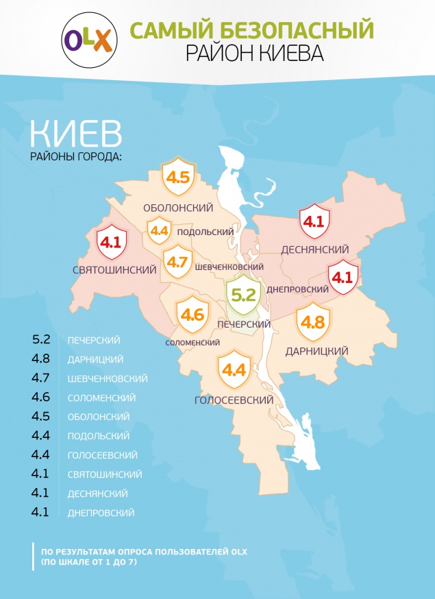 Где в столице жить хорошо: рейтинг безопасности районов Киева