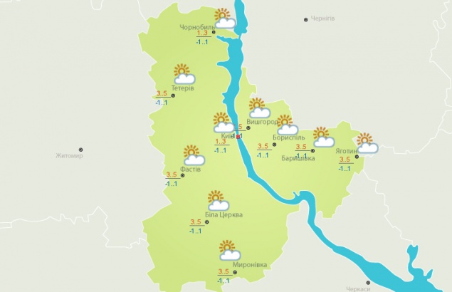 Погода в Киеве и Киевской области: 19 февраля 2017
