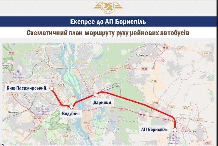 Паровозик-облачко: из Киева в аэропорт “Борисполь” снова хотят строить железную дорогу