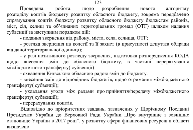 Киевоблсовет не примет программу соцэконома-2018 без отчета Горгана за прошлый год