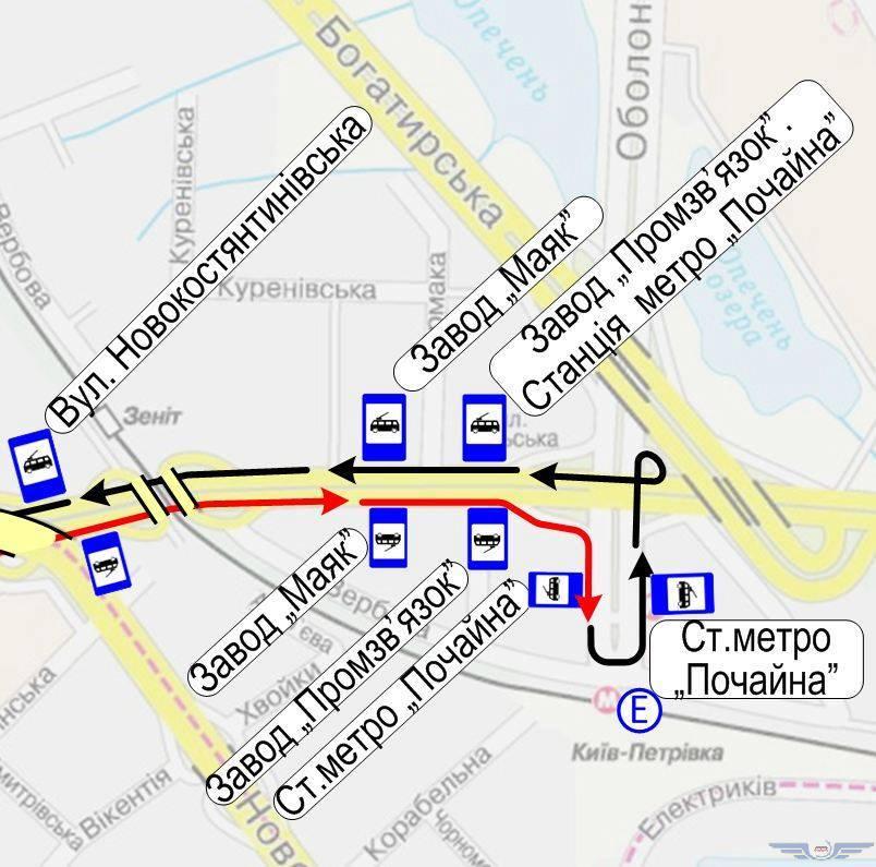 Переименована остановка нескольких киевских автобусов и троллейбусов