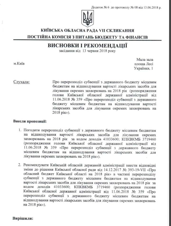 Власти Киевщины поделили между диабетиками почти 2 млн гривен