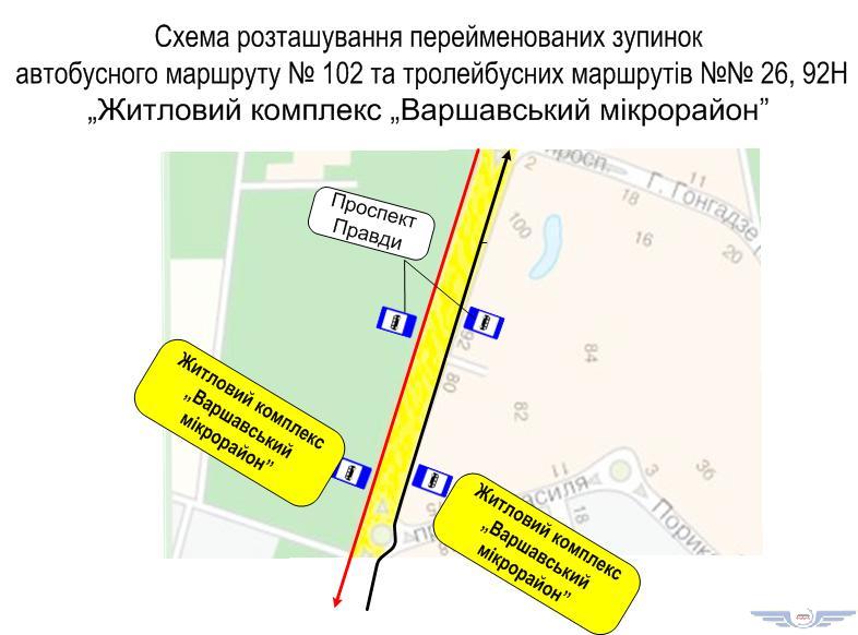 В Киеве переименована остановка автобусов и троллейбусов