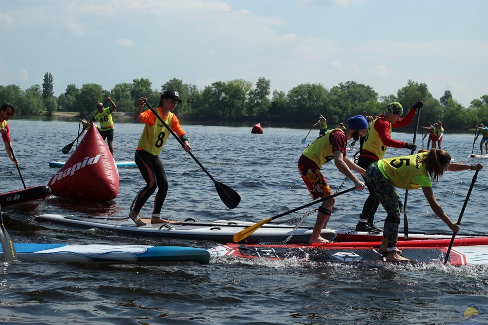 На Оболони в Киеве прошли ежегодные соревнования Kyiv Open SUP Race 2019