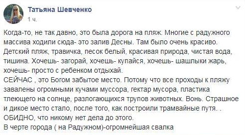 Берег залива Десны на Радужном массиве в Киеве завален мусором - соцсети (фото)