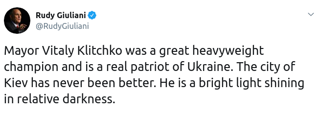 Советник Трампа заявил, что Кличко - луч света в темном царстве