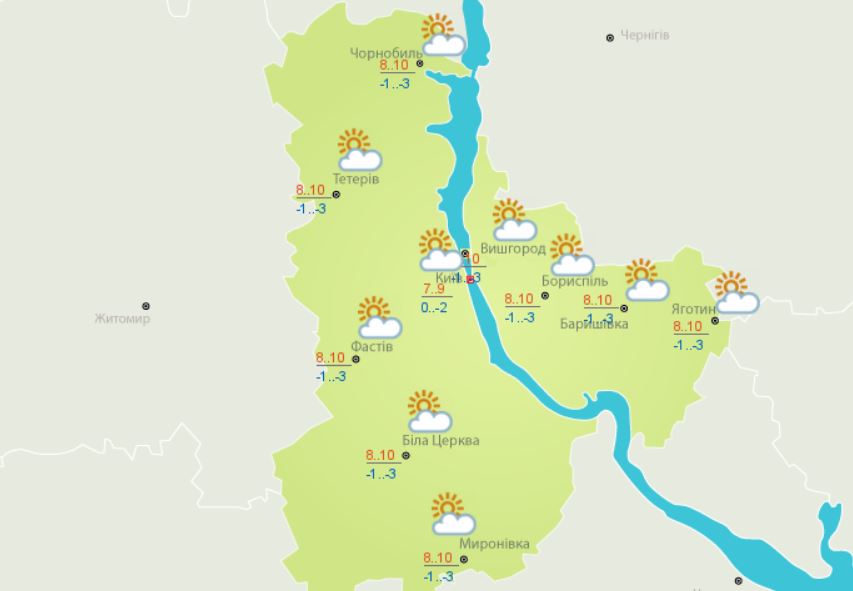 Погода в Киеве и Киевской области: 7 октября 2019