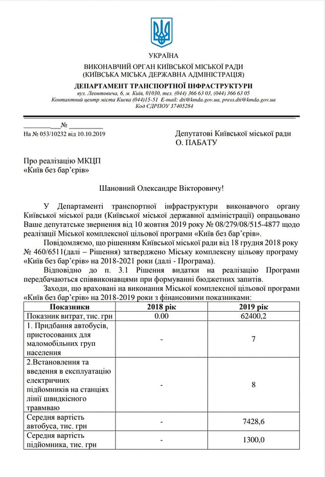 Власти Киева дают противоречивую информацию о количестве электрических подъемников на станциях скоростного трамвая