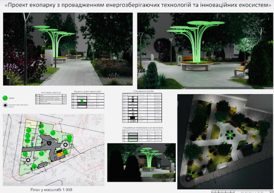 Рядом со скульптурой “Ежик в тумане” на улице Рейтарской в Киеве в декабре планируют открыть инновационный “эко-парк” (фото)