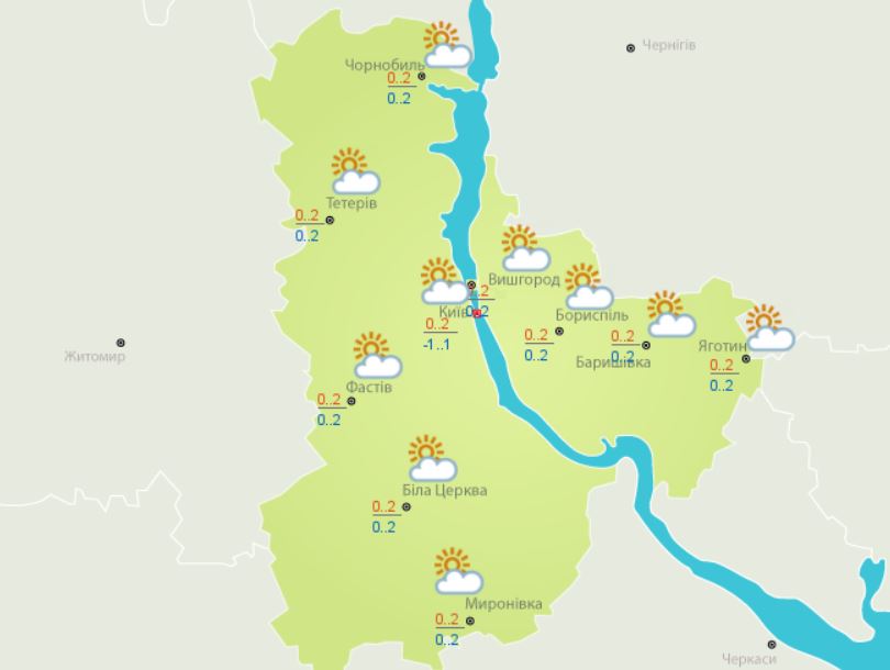 Погода в Киеве и Киевской области: 1 января 2020