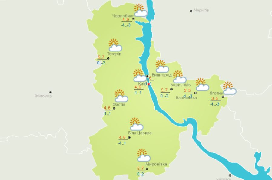 Погода в Киеве и Киевской области: 20 декабря 2019