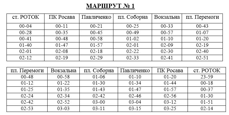 В Новогоднюю ночь в Белой Церкви будет продлена работа трех троллейбусов (расписание)