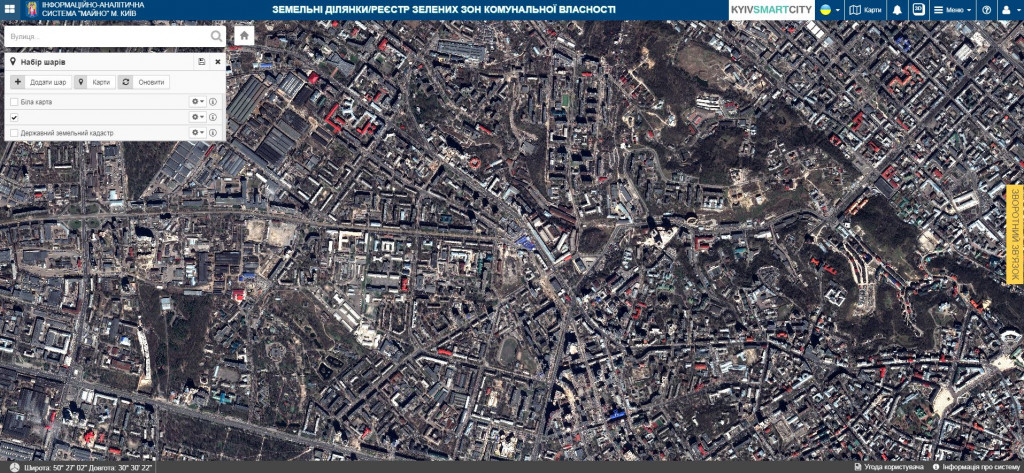 В Киевсовете заявили о тестовом запуске электронного реестра зеленых зон столицы