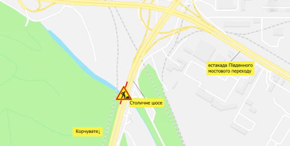 Завтра, 19 января, частично ограничат движение на Столичном шоссе в Киеве
