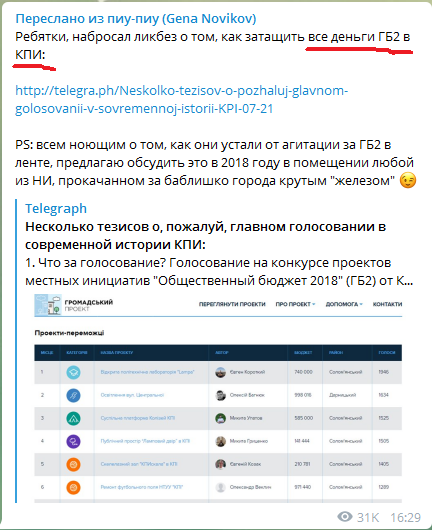 Рабочая группа по Общественному бюджету Киева при своей работе пользуется двойными стандартами, - Алексей Тихонов