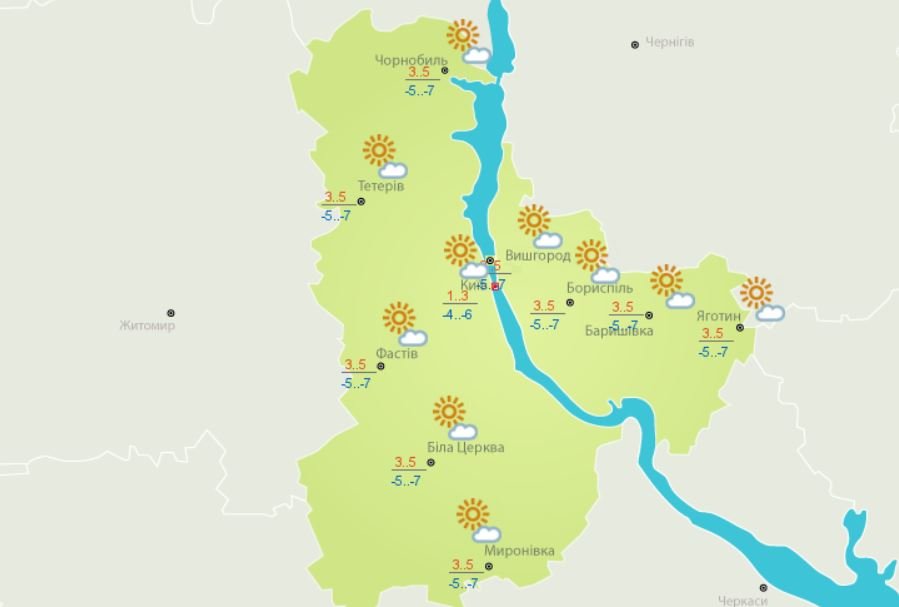 Погода в Киеве и Киевской области: 9 февраля 2020