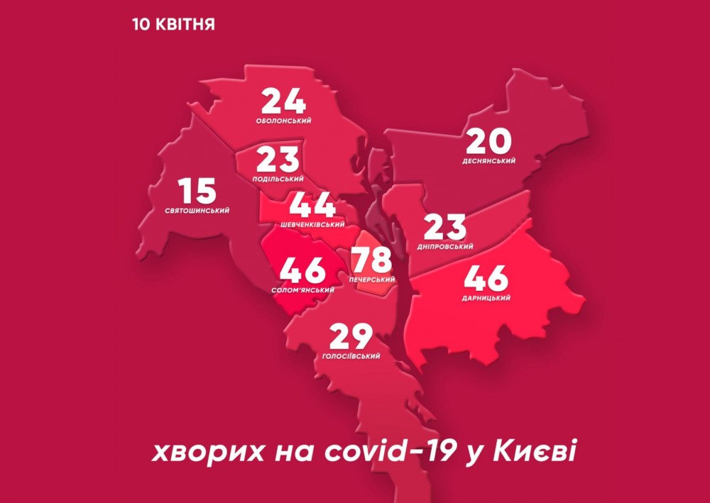 За сутки в Киеве диагностировали еще 13 случаев COVID-19 (видео, инфографика)