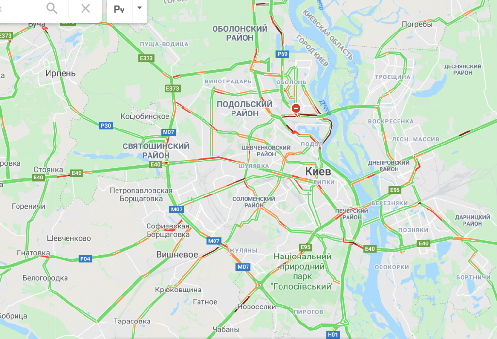 Из-за измерения температуры на въездах в Киев образовались масштабные пробки (фото, видео)