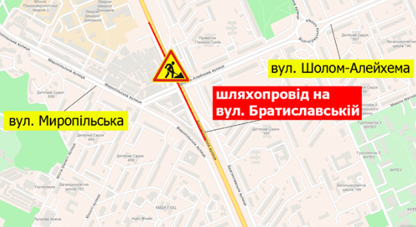 Движение на путепроводе около рынка “Юность” в Киеве ограничат на месяц