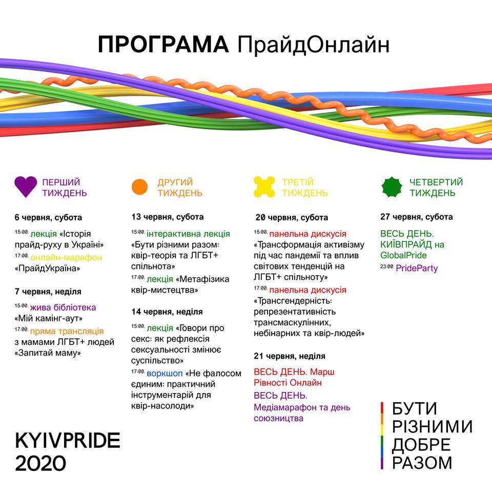 Украинские ЛГБТ-активисты решили 21 июня провести Марш равенства в режиме онлайн