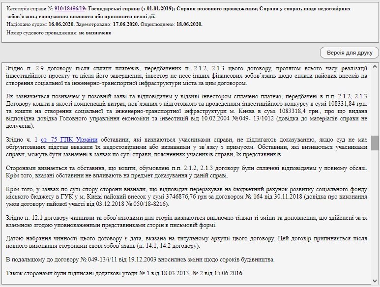 Соратники Кличко по “Удару” недоплатили в городской бюджет десятки миллионов гривен за строительство скандального ТЦ “Оазис”