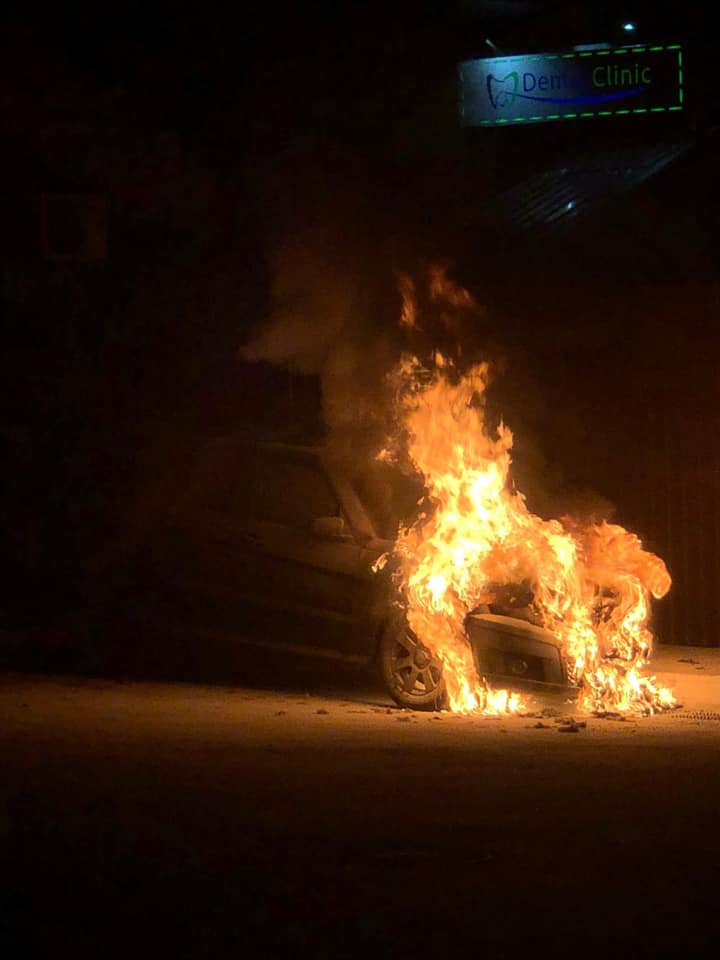 Нардепу Гео Леросу сожгли автомобиль (фото, видео)