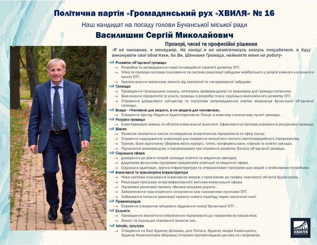 Хочуть до влади: список кандидатів на посаду голови Бучанської ОТГ на виборах 2020 року