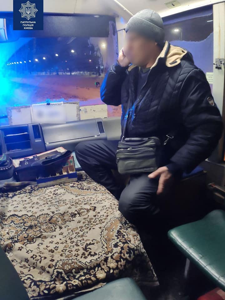 Патрульная полиция выявила в Киеве пьяного водителя маршрутки