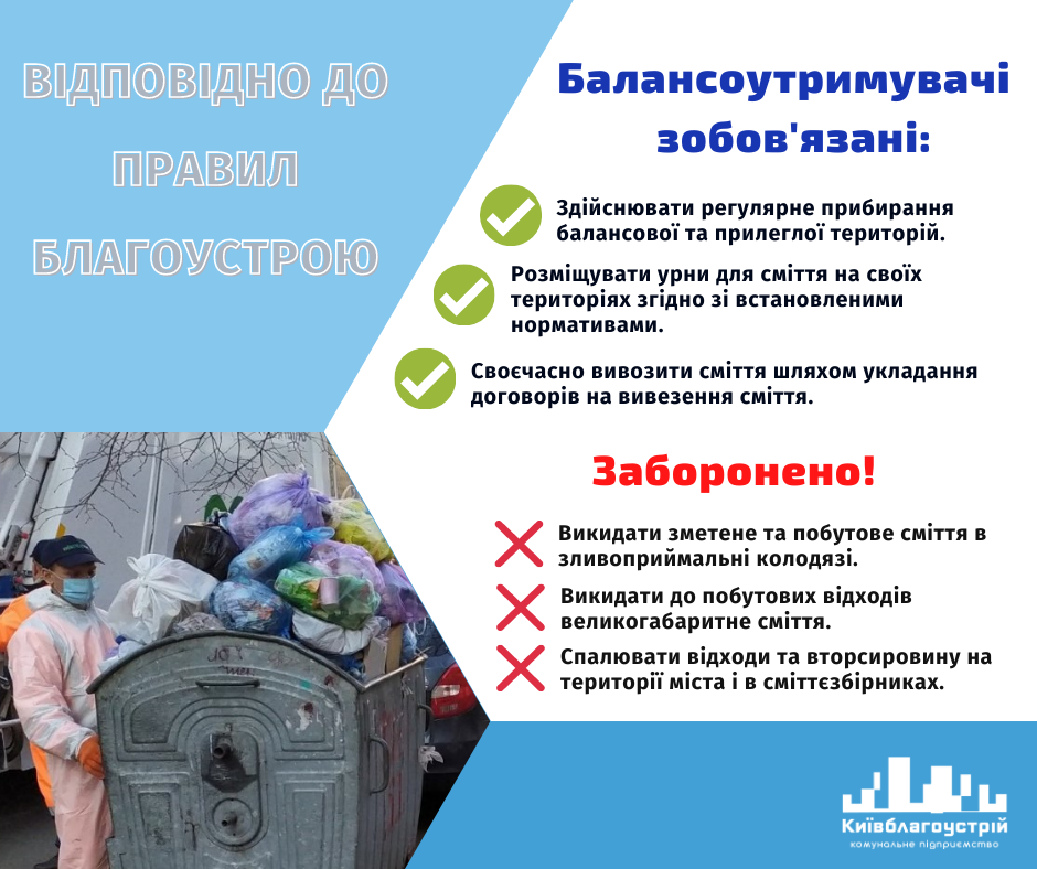 Столичные коммунальщики начали проводить выездные совещания с предпринимателями и киевлянами по вопросам стихийных свалок (график)