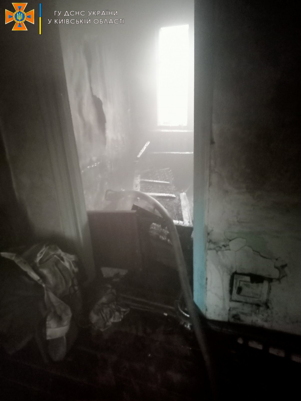 В Вышгородском районе при пожаре в частном доме погиб 83-летний мужчина