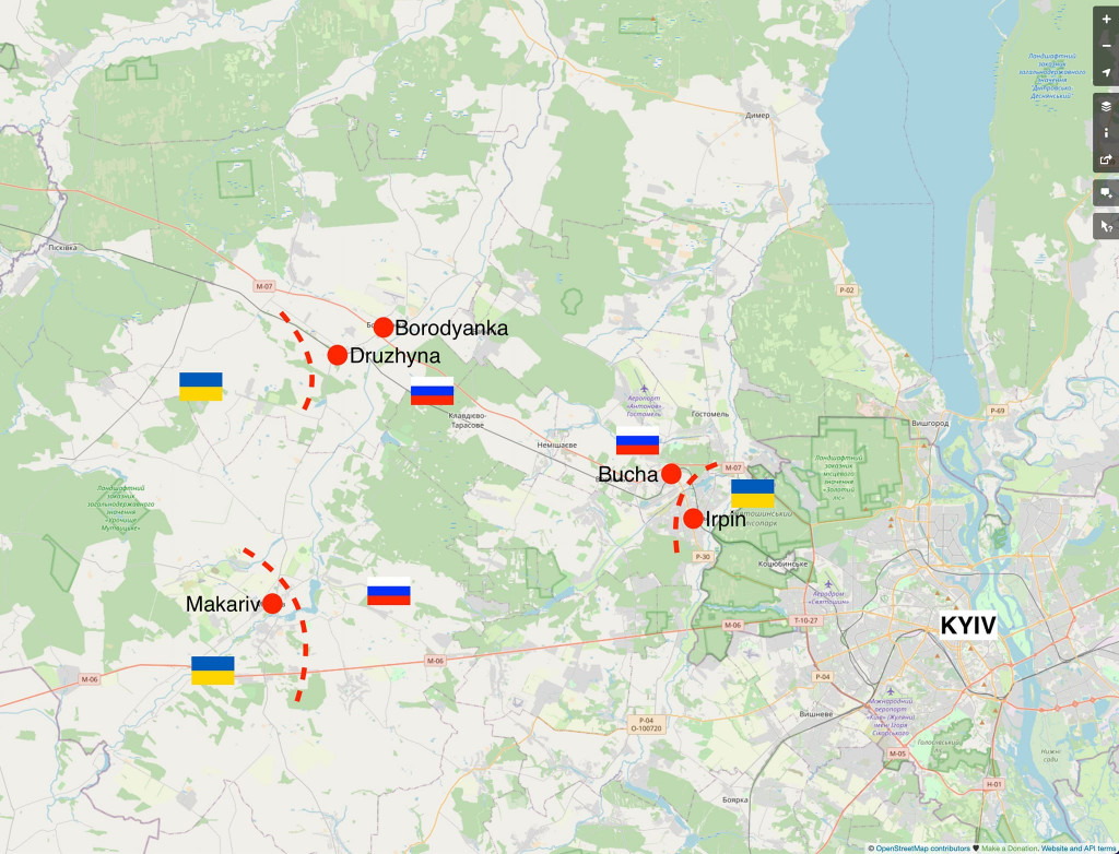 Макарів на Київщині звільнено від окупантів