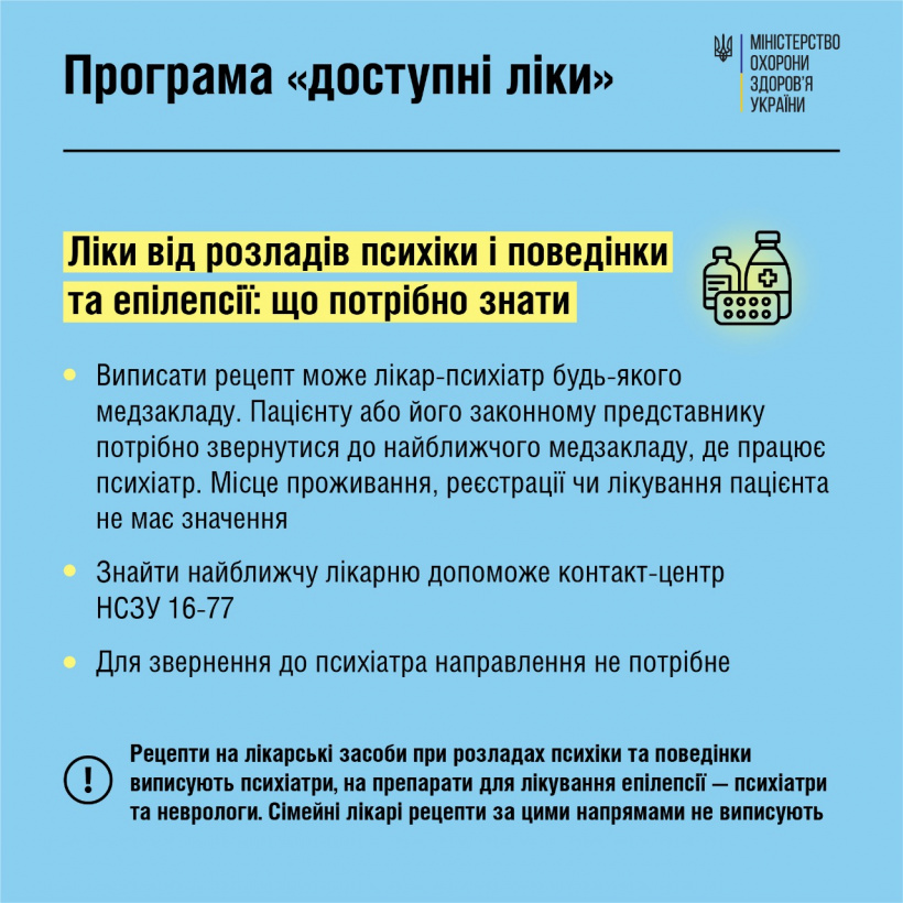 Українцям пояснили, як отримати ліки по програмі “Доступні ліки” в умовах воєнного стану