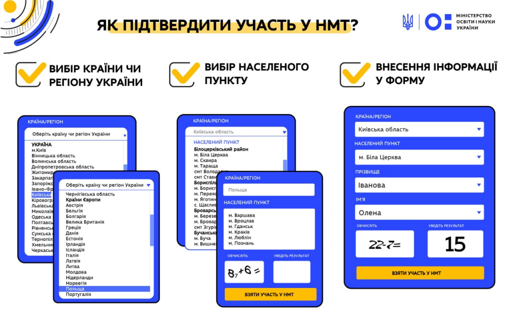 Вступ 2022: розпочинається етап підтвердження участі у Національному мультипредметному тесті