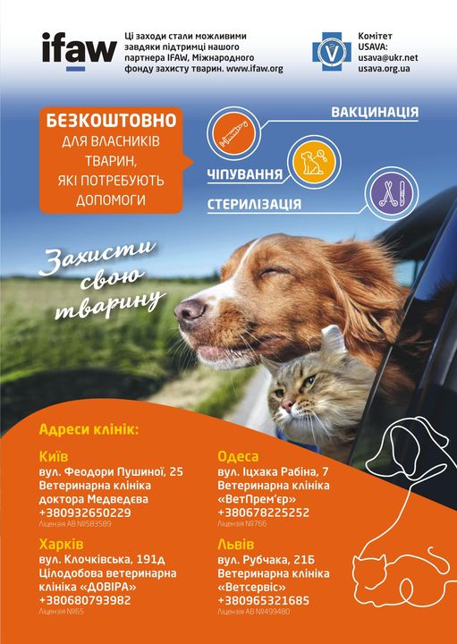 У Києві стартувала безкоштовна програма для власників домашніх тварин