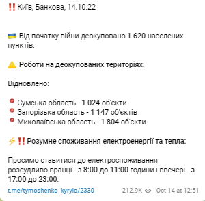 ЗСУ с початку війни звільнили від російських загарбників 1620 населених пунктів