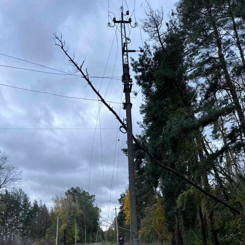 На Київщині світло після буревію повернули понад 257 тисячам родин