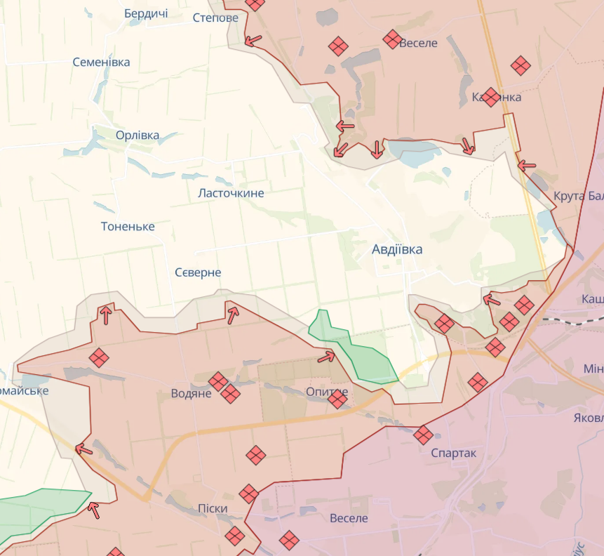 Сили оборони протягом минулої доби відбили 27 атак в районах Новобахмутівки та Авдіївки, - Генштаб ЗСУ