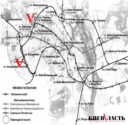 КП “Киевпастранс” поживится новыми станциями городской электрички