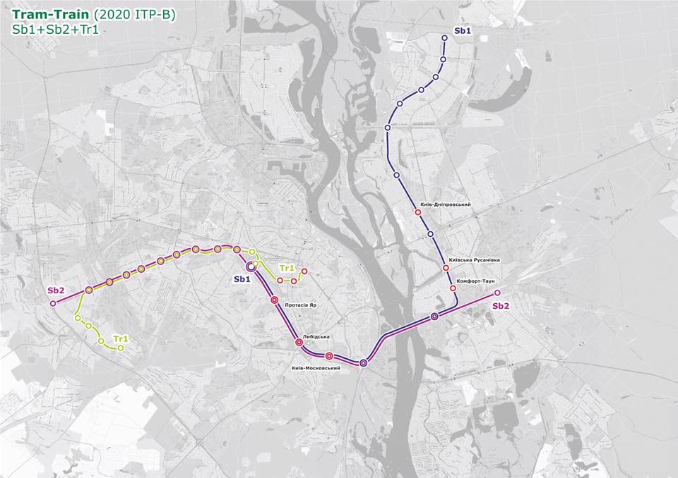 В КГГА обещают определиться с концепцией столичного “Tram-train” к маю 2017 года