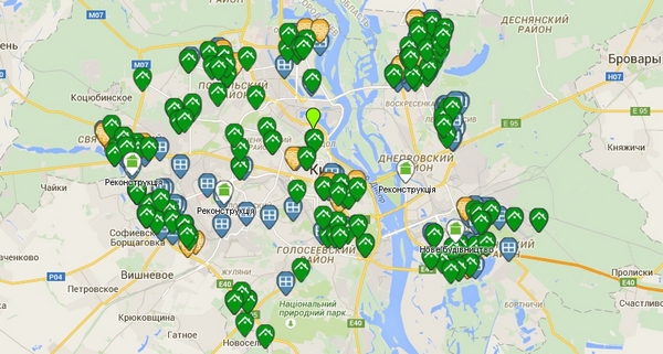 Появилась онлайн-карта ремонтов в школах и детских садах Киева