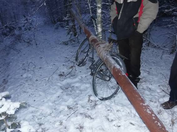 Из зоны отчуждения пытались вывезти около 100 кг металлолома