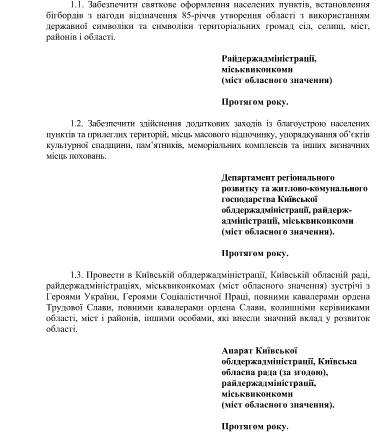 Губернатор Горган слизал празднование 85-летия Киевщины у регионала Присяжнюка