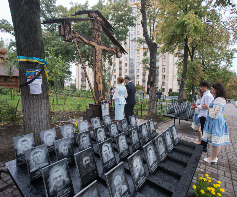 В Софийском соборе в Киеве молились за Украину
