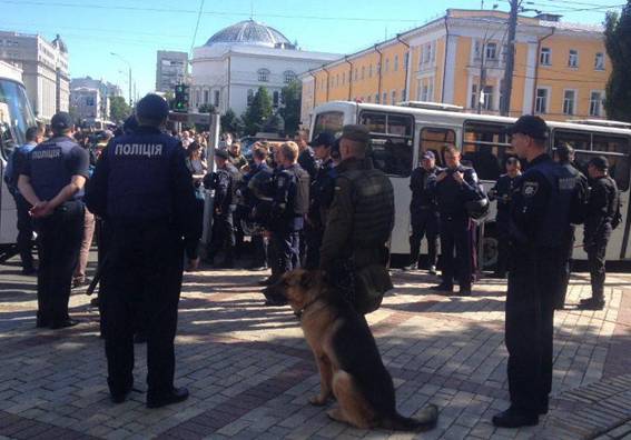 Маршрут движения Марша равенства в Киеве и пути ухода после него