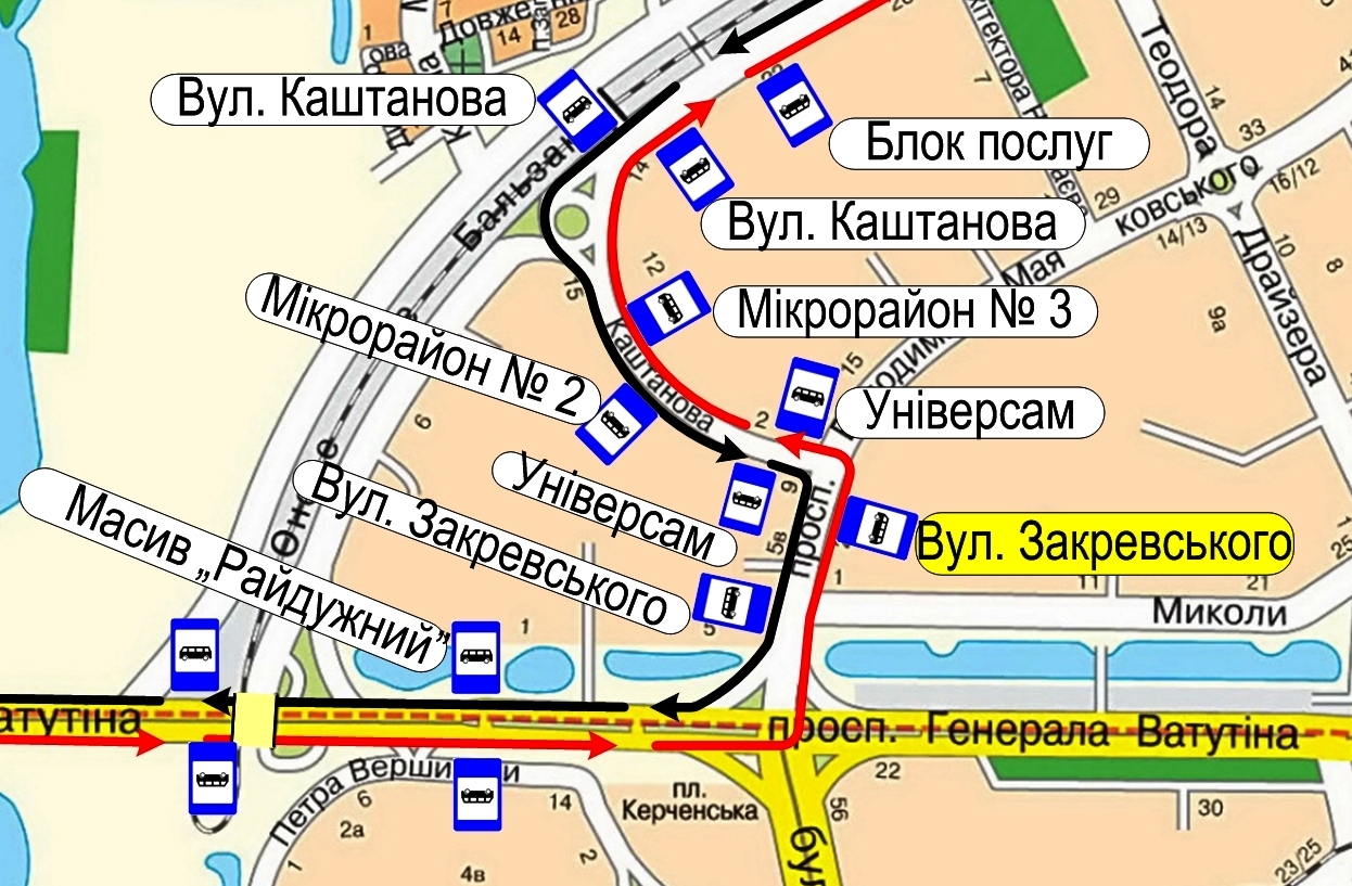 На Троещине организовали новые остановки общественного транспорта (схемы)