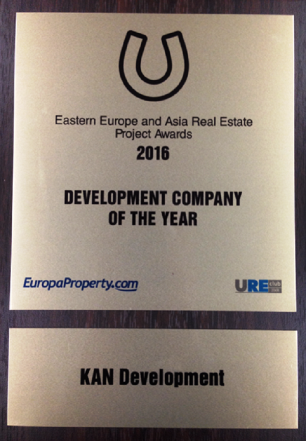 KAN Development признана девелопером года по версии EEA Real Estate Awards 2016